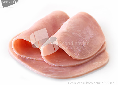 Image of sliced pork ham