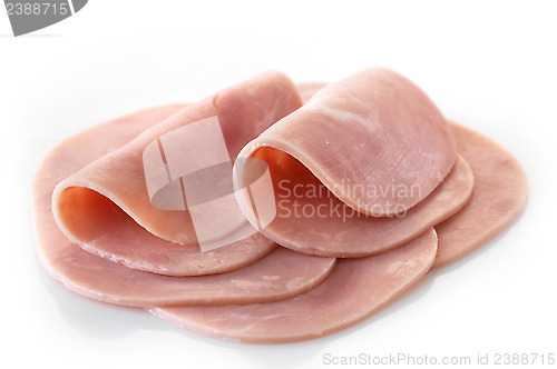 Image of sliced pork ham