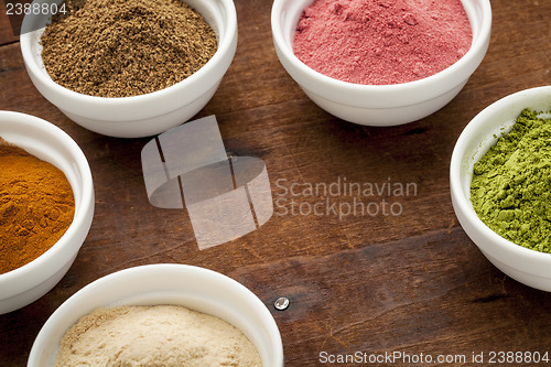 Image of super fruit and leaf powders