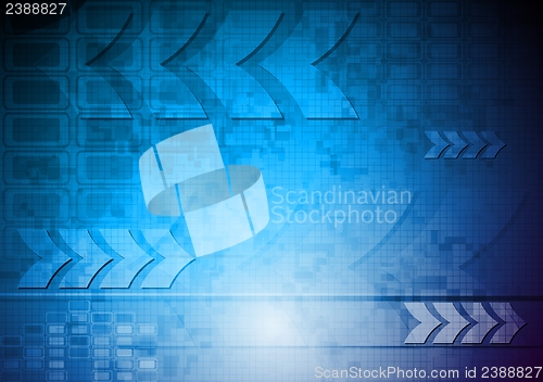 Image of Abstract technology background with arrows
