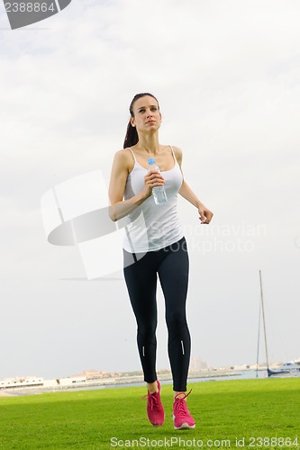 Image of woman jogging at morning