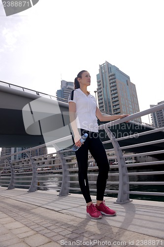 Image of woman jogging at morning