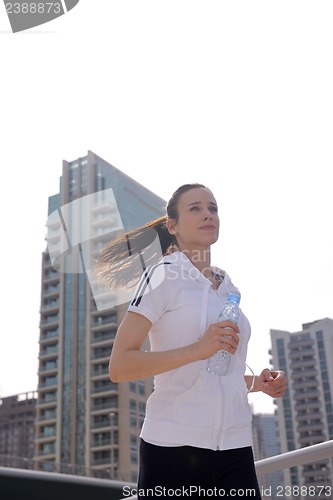 Image of woman jogging at morning