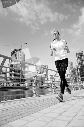 Image of woman jogging at morning