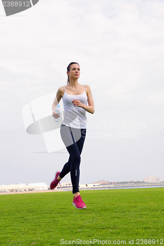 Image of woman jogging at morning