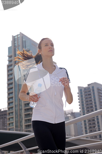 Image of woman jogging at morning