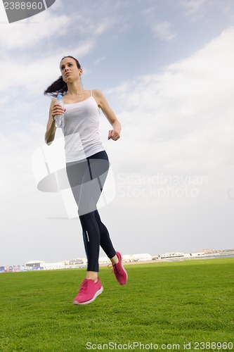 Image of woman jogging at morning