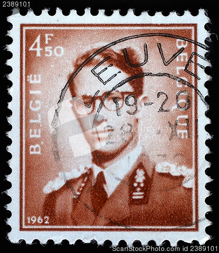 Image of Stamp printed in Belgium shows King Baudouin