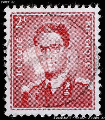 Image of Stamp printed in Belgium shows King Baudouin