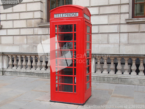 Image of London telephone box