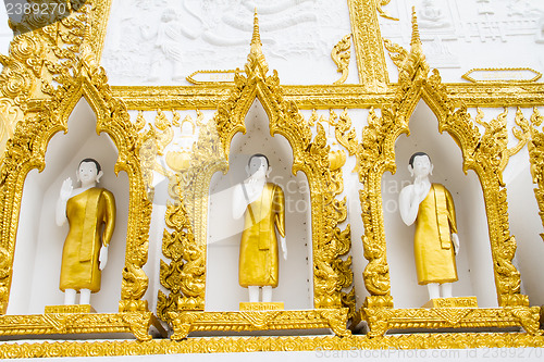 Image of Thai style art temple, Wat Phrathat Nong Bua in Ubon Ratchathani