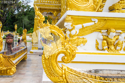 Image of Thai style art temple, Wat Phrathat Nong Bua in Ubon Ratchathani