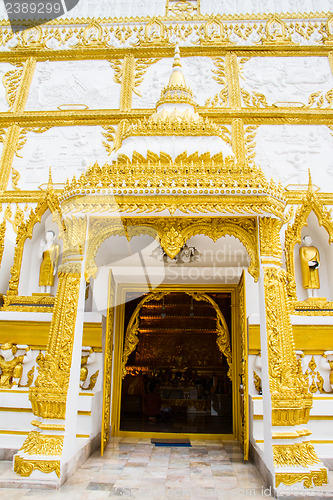 Image of Thai style art temple, Wat Phrathat Nong Bua in Ubon Ratchathani