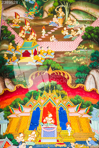 Image of UBONRATCHATHANI ,THAILAND - JULY 23 : Masterpiece of traditional
