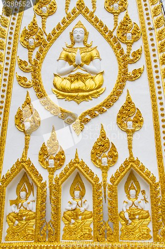 Image of Thai style art temple, Wat Phrathat Nong Bua in Ubon Ratchathani