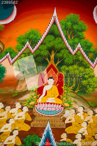 Image of UBONRATCHATHANI ,THAILAND - JULY 23 : Masterpiece of traditional