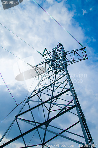 Image of power transmission tower