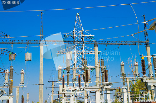 Image of power transmission pole