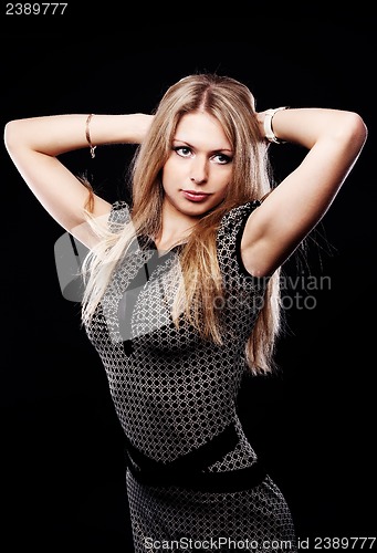 Image of Portrait of beautiful blonde woman