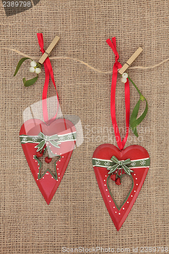 Image of Christmas Heart Decorations