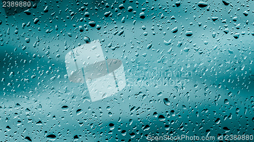 Image of Drops on the  glass