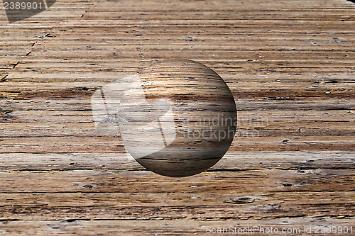 Image of Wooden Globe