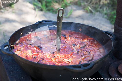 Image of Russian borscht soup