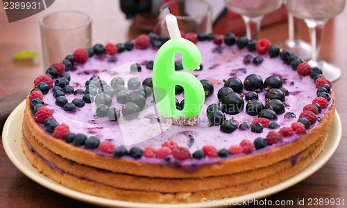 Image of homemade birthday cake