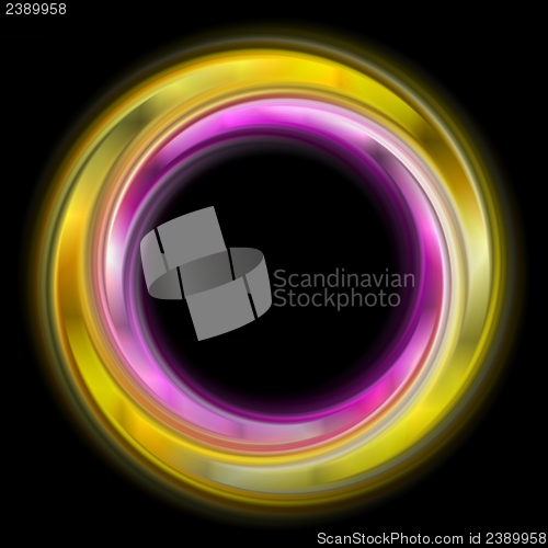 Image of Colourful abstract rings. Vector logo