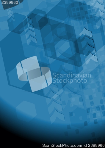 Image of Modern dark blue vector background