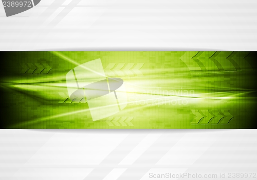 Image of Bright green tech background