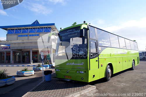 Image of Green bus