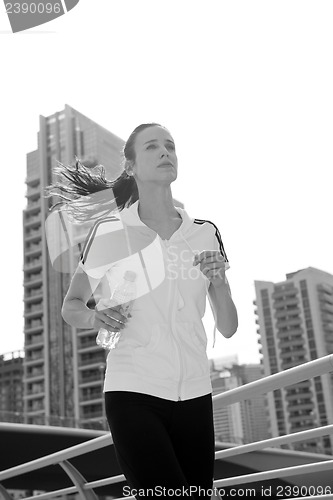 Image of woman jogging at morning