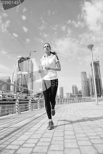 Image of woman jogging at morning