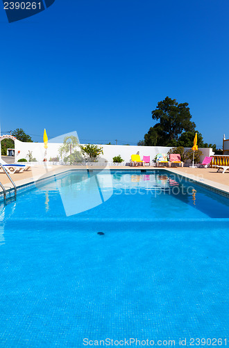 Image of Beautiful swimming pool in hotel