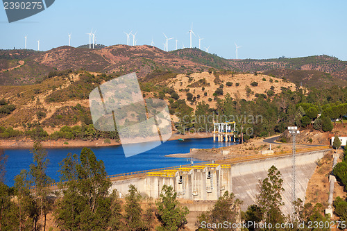 Image of Large dam on the river