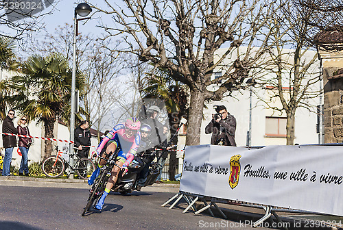 Image of The Cyclist Cattaneo Mattia- Paris Nice 2013 Prologue in Houille