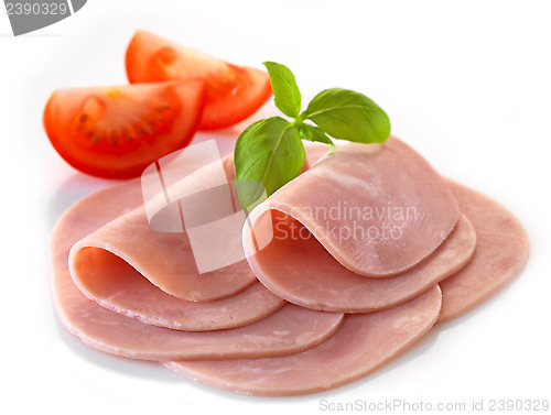 Image of pork ham slices