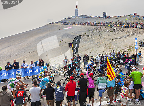 Image of The Peloton on Mont Ventoux