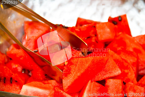 Image of fresh slices of red watermelon