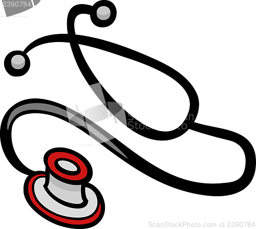 Image of stethoscope clip art cartoon illustration