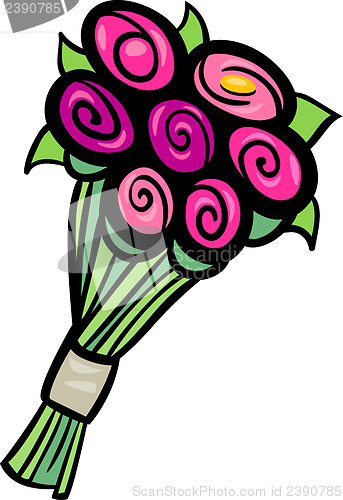 Image of flowers clip art cartoon illustration