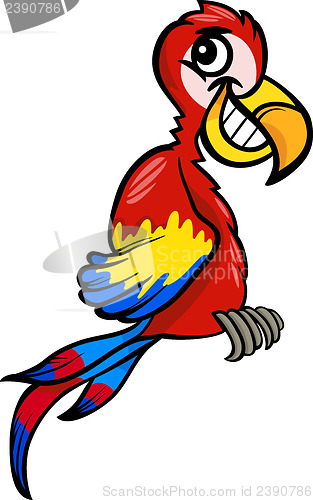 Image of macaw clip art cartoon illustration