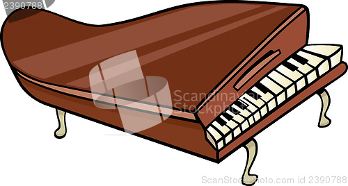 Image of piano clip art cartoon illustration