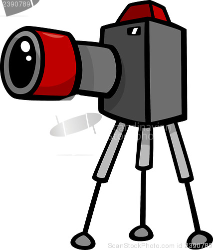 Image of camera clip art cartoon illustration
