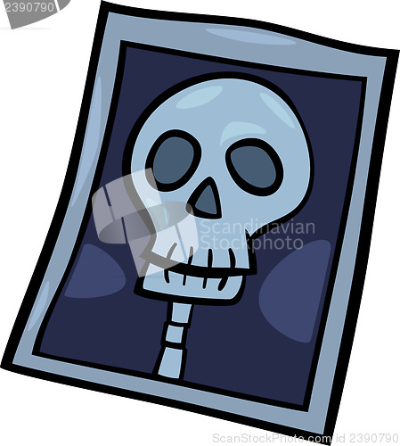 Image of x-ray photo clip art cartoon illustration