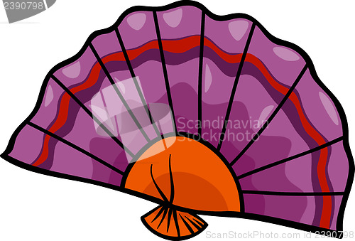 Image of fan clip art cartoon illustration