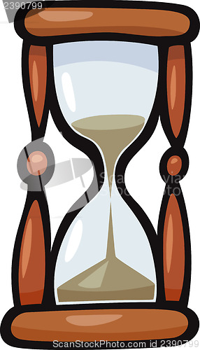 Image of hourglass clip art cartoon illustration