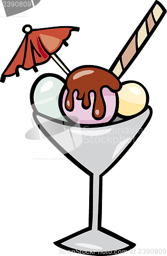 Image of ice cream clip art cartoon illustration