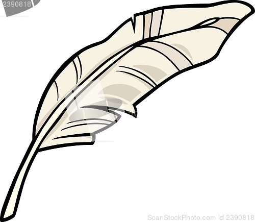 Image of feather clip art cartoon illustration